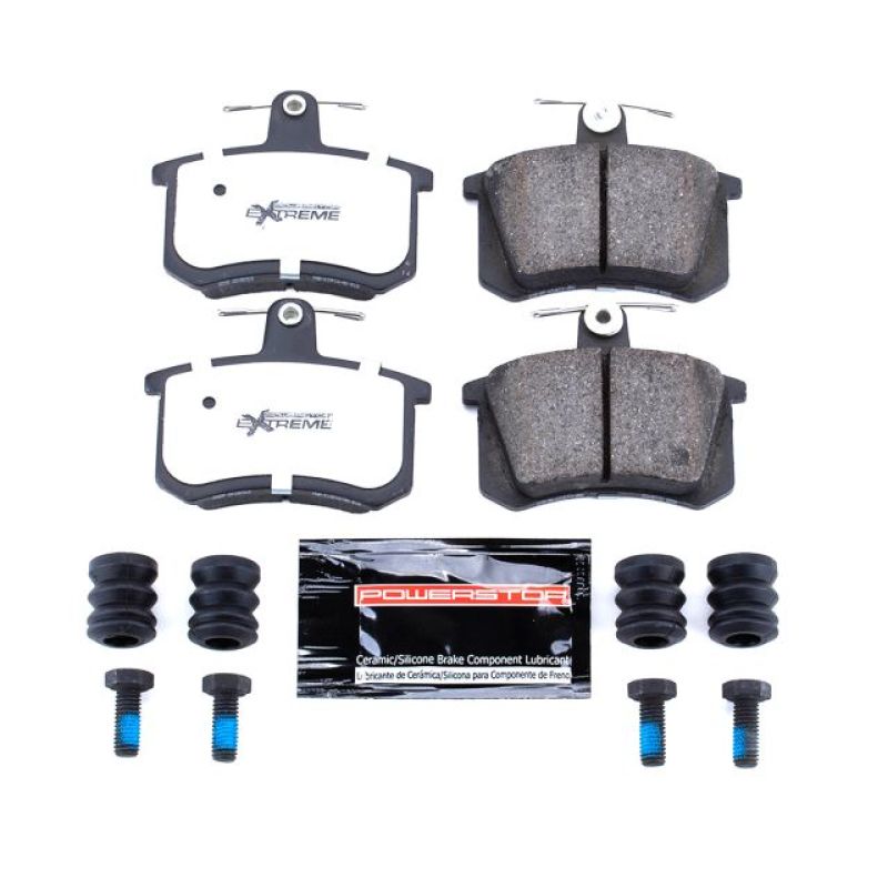 Power Stop 88-92 Audi 80 Rear Z26 Extreme Street Brake Pads w/Hardware Brake Pads - Performance PowerStop