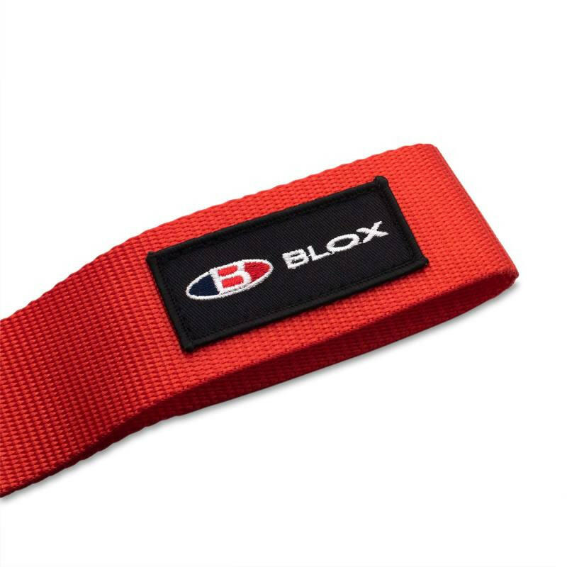 BLOX Racing Universal Tow Strap With BLOX Logo - Red Tow Straps BLOX Racing