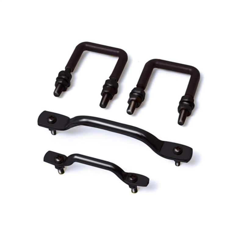 Rugged Ridge Windshield Tie Down Kit Black 55-95 Jeep CJ / Jeep Wrangler Tie Rods Rugged Ridge