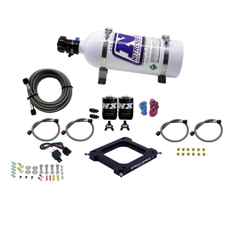 Nitrous Express 4500 Assassin Plate Stage 6 Nitrous Kit (50-300HP) w/5lb Bottle Nitrous Systems Nitrous Express