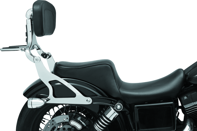 Kuryakyn Fixed Mounts Multi-Purpose Driver/Passenger Backrest 06-17 Dyna Models Chr (No Mount) Seats Kuryakyn