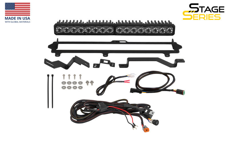 Diode Dynamics 2022-2026 Toyota Tundra Pro Grille SS20 Pro LED Kit White Combo 6000K Light Bars & Cubes Diode Dynamics