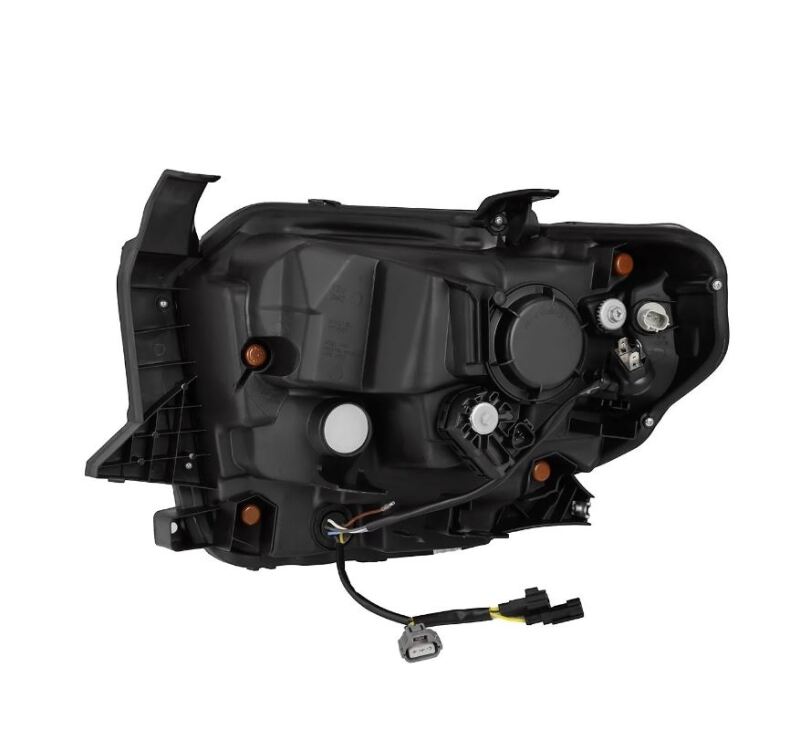 AlphaRex 14-21 Toyota Tundra PRO-Series Projector Headlights Black w/Seq. Sig. + DRL Headlights AlphaRex