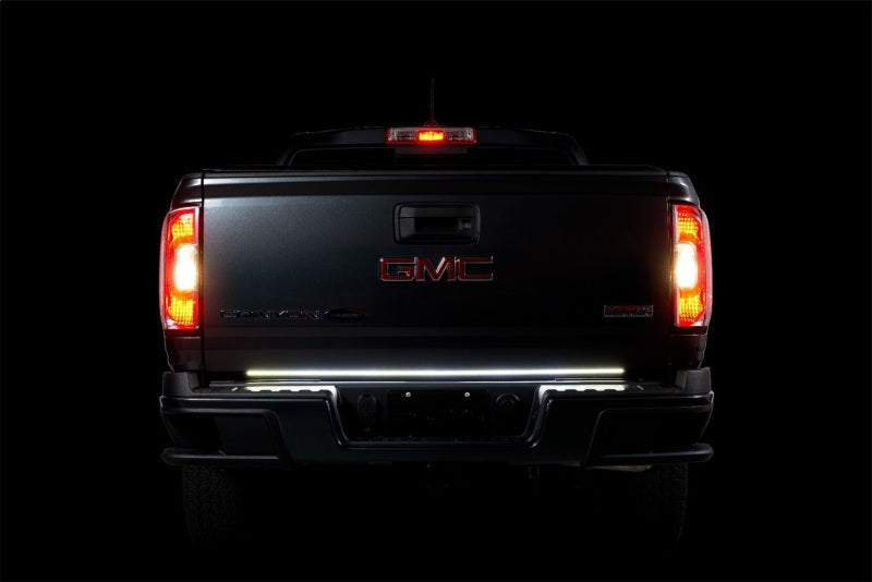 Putco 48in Red Blade LED Tailgate Light Bar for Ford Turcks w/ Blis and Trailer Detection Light Tailgate Bar Putco