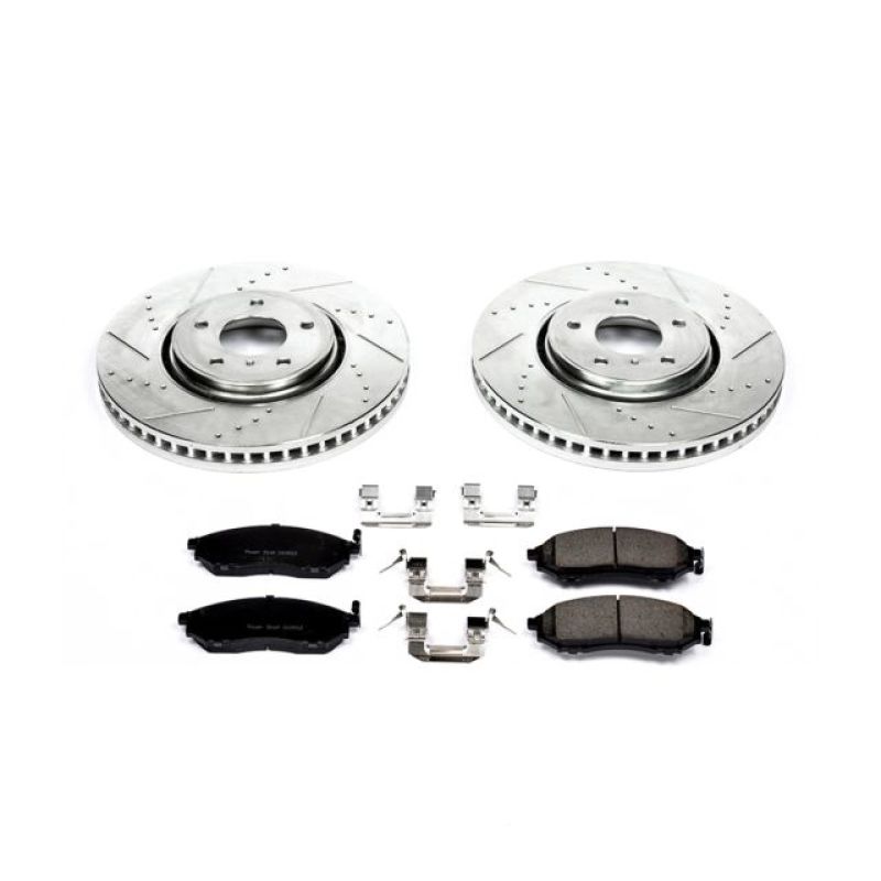 Power Stop 05-12 Infiniti FX35 Front Z23 Evolution Brake Kit Brake Kits - Performance D&S PowerStop