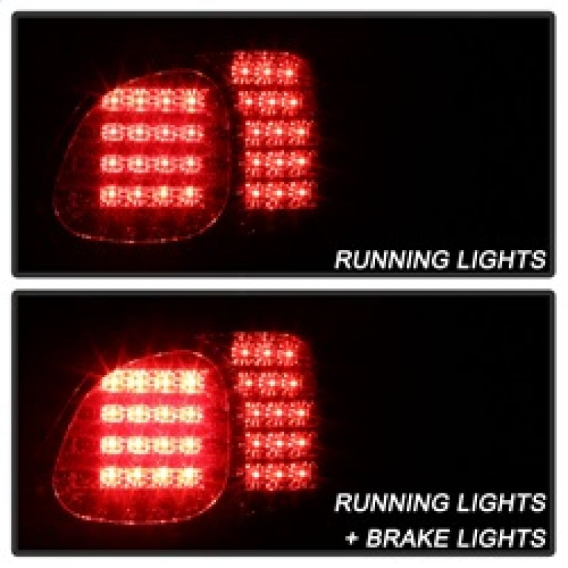 Spyder Lexus GS 300/400 98-05 LED Tail Lights Red Clear ALT-YD-LGS98-LED-RC Tail Lights SPYDER