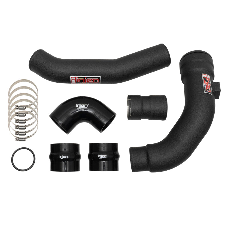Injen 17-22 Ford F250/F/350/F-450/F-550 V8-6.7L Turbo Diesel Wrinkle Black Intercooler Piping Kit Intercooler Pipe Kits Injen