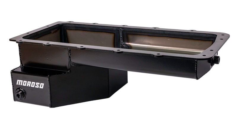 Moroso Ford 5.0 Coyote/Fox Swap (w/Rear Sump) Road Race Baffled Wet Sump 7.5qt 6-5/8in Steel Oil Pan Oil Pans Moroso