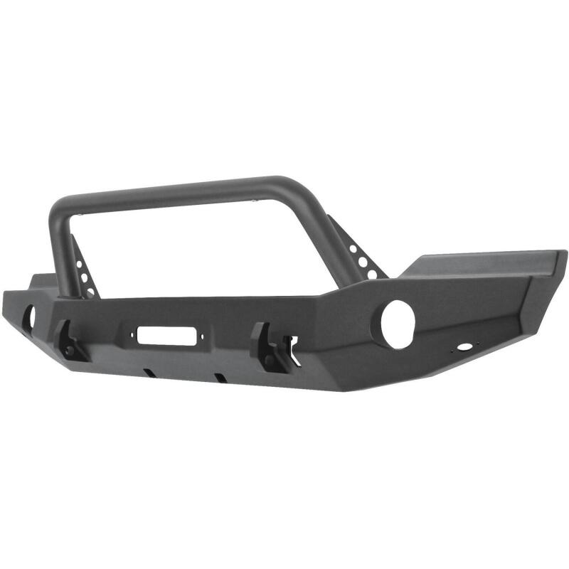 Westin 07-18 Jeep Wrangler JK WJ2 Full Width Front Bumper w/Bull Bar Textured Black Bumpers - Steel Westin