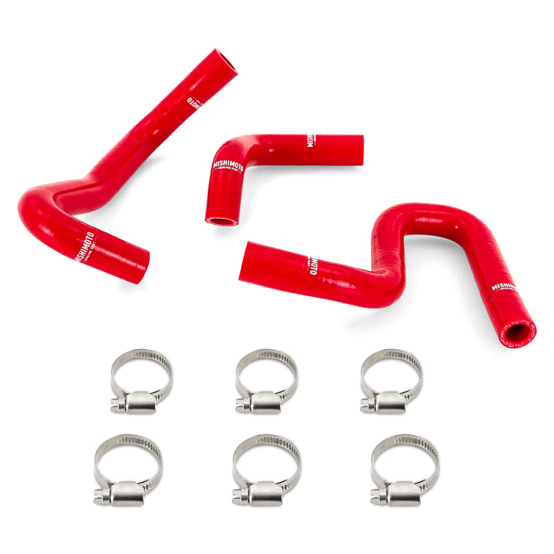 Mishimoto 96-02 4Runner 3.4L Silicone Heater Hose Kit (w/o Rear Heater) Red Hoses Mishimoto