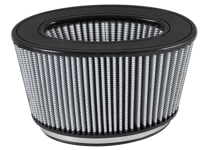 aFe Magnum FLOW Pro DRY S Air Filter 7x3in F 8-1/4x 4-1/4in B 9-1/4x5-1/4in T 5in H Air Filters - Universal Fit aFe