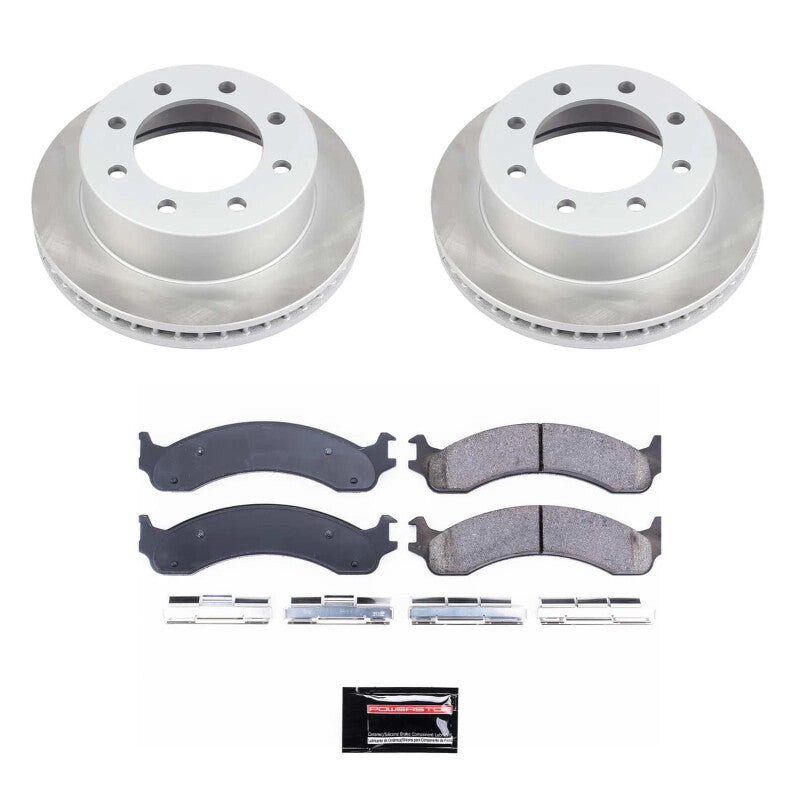 Power Stop 00-02 Dodge Ram 3500 Front Semi-Coated Rotor Kit Brake Kits - Performance Blank PowerStop
