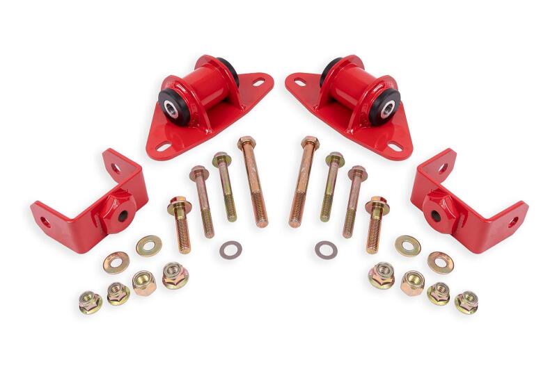 BMR 14-19 Chevrolet Corvette Motor Mount Kit - Red Engine Mounts BMR Suspension