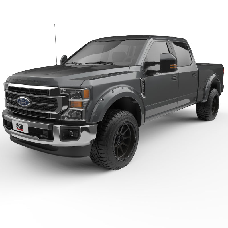 EGR 2017 Ford Super Duty Bolt-On Look Color Match Fender Flares - Set - Magnetic Metallic Fender Flares EGR