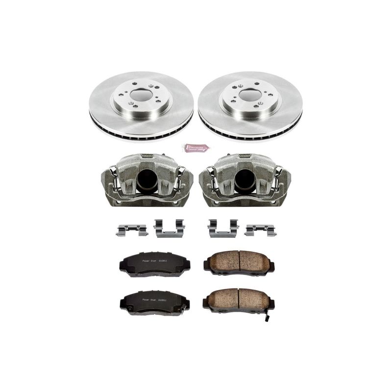 Power Stop 01-03 Acura CL Front Autospecialty Brake Kit w/Calipers Brake Kits - OE PowerStop