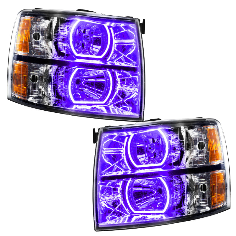 Oracle 07-13 Chevrolet Silverado SMD HL - Square - ColorSHIFT w/ BC1 Controller Headlights ORACLE Lighting
