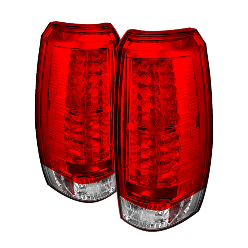 Spyder Chevy Avalanche 07-13 LED Tail Lights Red Clear ALT-YD-CAV07-LED-RC Tail Lights SPYDER