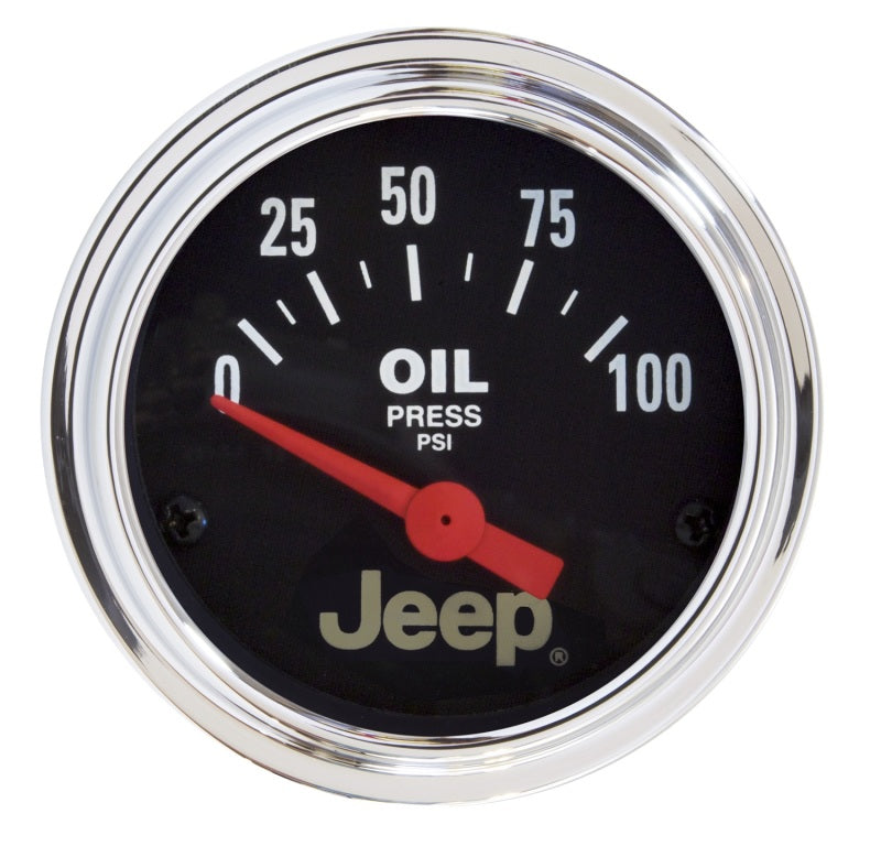 Autometer Jeep 52mm 0-100 PSI Short Sweep Electronic Oil Pressure Gauge Gauges AutoMeter