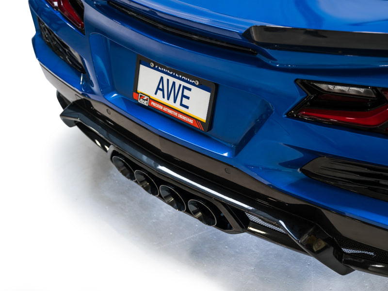 AWE 2023 C8 Corvette Z06 SwitchPath Cat-Back Exhaust - Diamond Black Tips Catback AWE Tuning