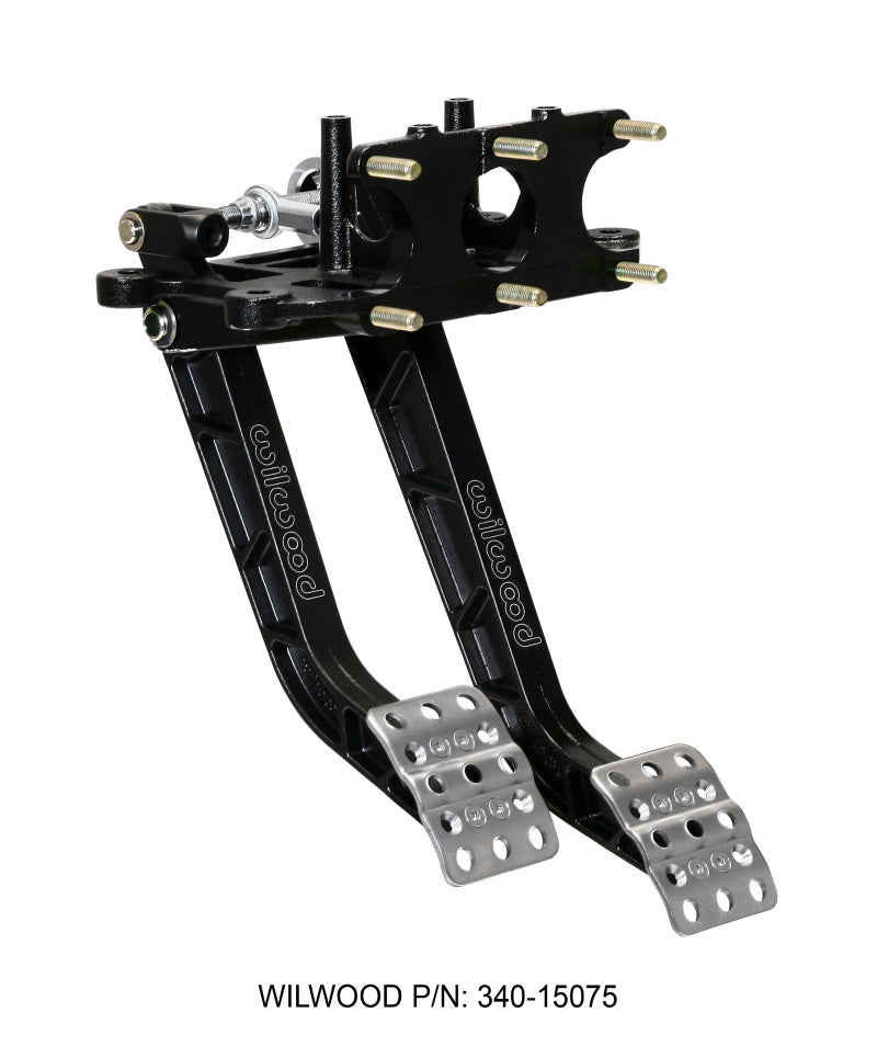 Wilwood Adjustable-Trubar Dual Pedal - Brake / Clutch - Rev. Swing Mount -6.25:1 Brake 5.1:1 Clutch Pedals Wilwood