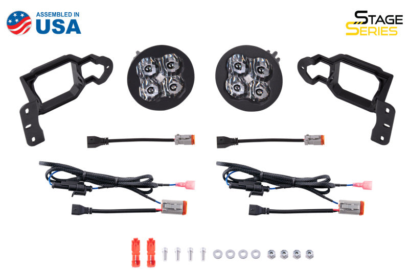 Diode Dynamics SS3 Pro Type MS Kit ABL - White SAE Fog Light Accessories and Wiring Diode Dynamics