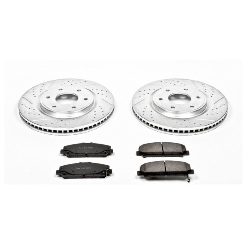 Power Stop 06-07 Infiniti QX56 Front Z23 Evolution Sport Brake Kit Brake Kits - Performance D&S PowerStop