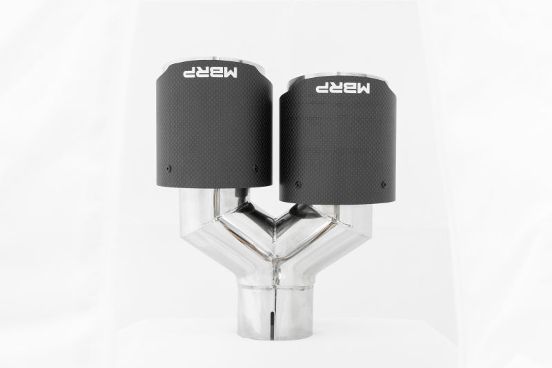 MBRP Universal Carbon Fiber Dual Tip 4in OD/2.5in Inlet Tips MBRP