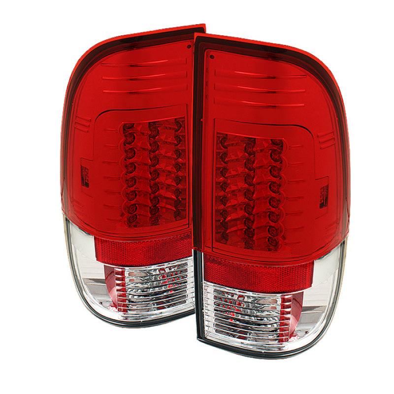 Spyder Ford F150 Styleside 97-03/F250 Version 2 LED Tail Lights Red Clear ALT-YD-FF15097-LED-G2-RC Tail Lights SPYDER