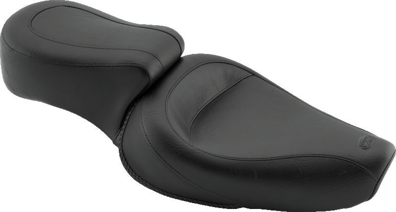 Mustang 82-03 Harley Sportster Standard Touring 1PC Seat - Black One-Piece Motorcycle Seats Mustang Motorcycle