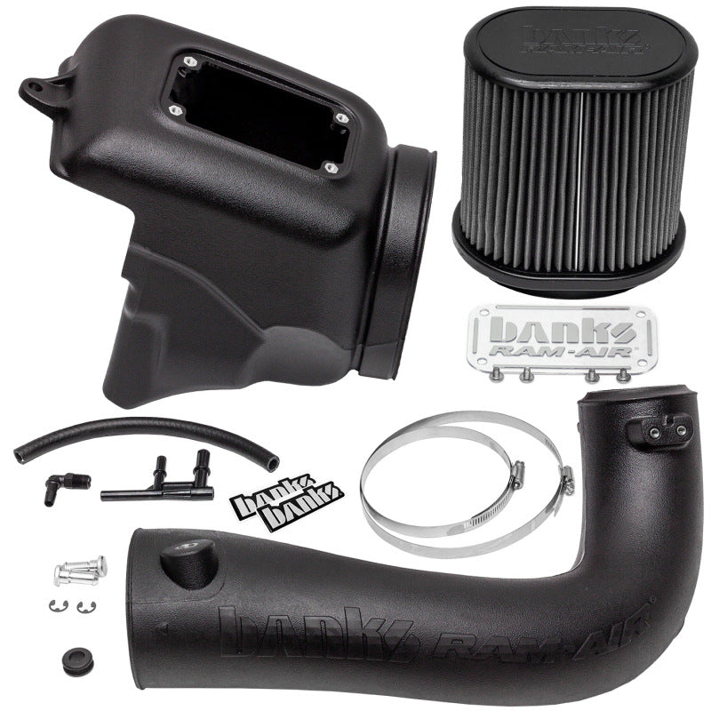 Banks Power 18-21 Jeep 2.0L Turbo Wrangler (JL) Dry Filter Ram-Air Intake System Short Ram Air Intakes Banks Power