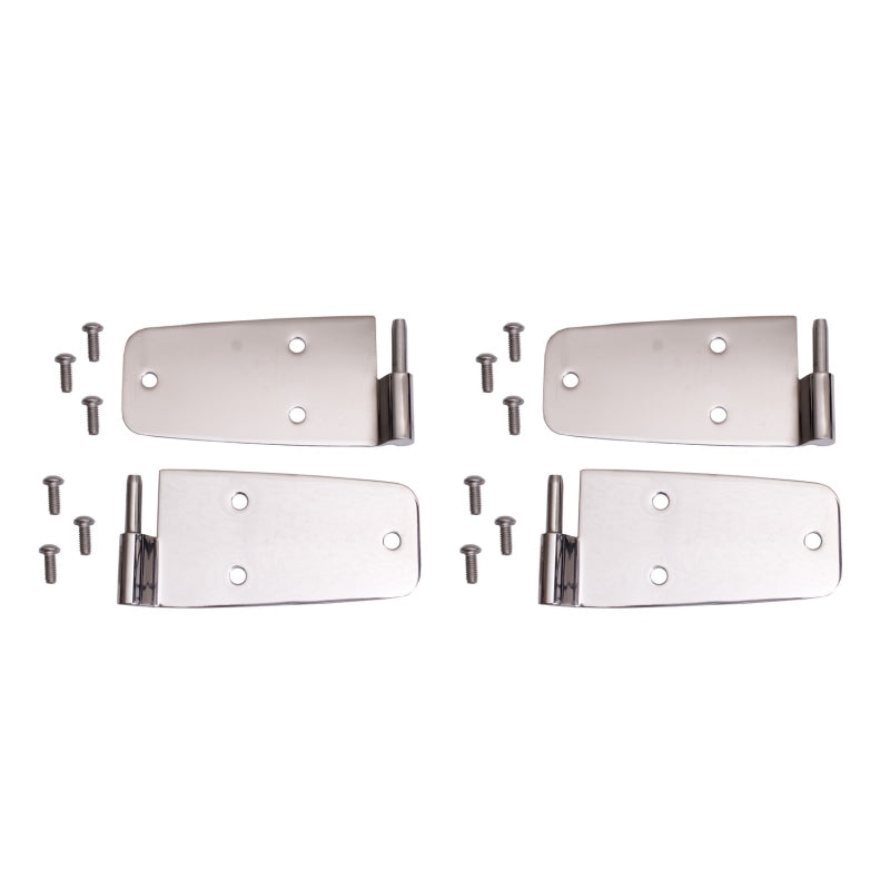 Rugged Ridge 76-93 Jeep CJ / Jeep Wrangler Stainless Door Hinge Kit Hardware Kits - Other Rugged Ridge