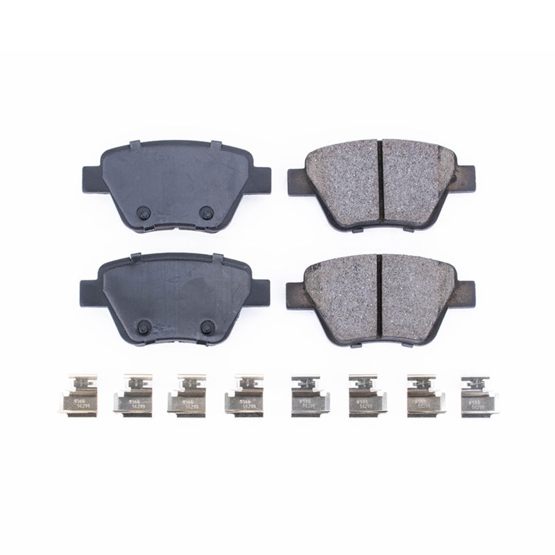 Power Stop 10-13 Audi A3 Rear Z17 Evolution Ceramic Brake Pads w/Hardware Brake Pads - OE PowerStop