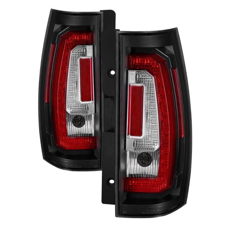 Spyder Chevy Suburban/Tahoe 07-14 V2 - Light Bar LED Tail Lights - Black ALT-YD-CSUB07V2-LED-BK Tail Lights SPYDER