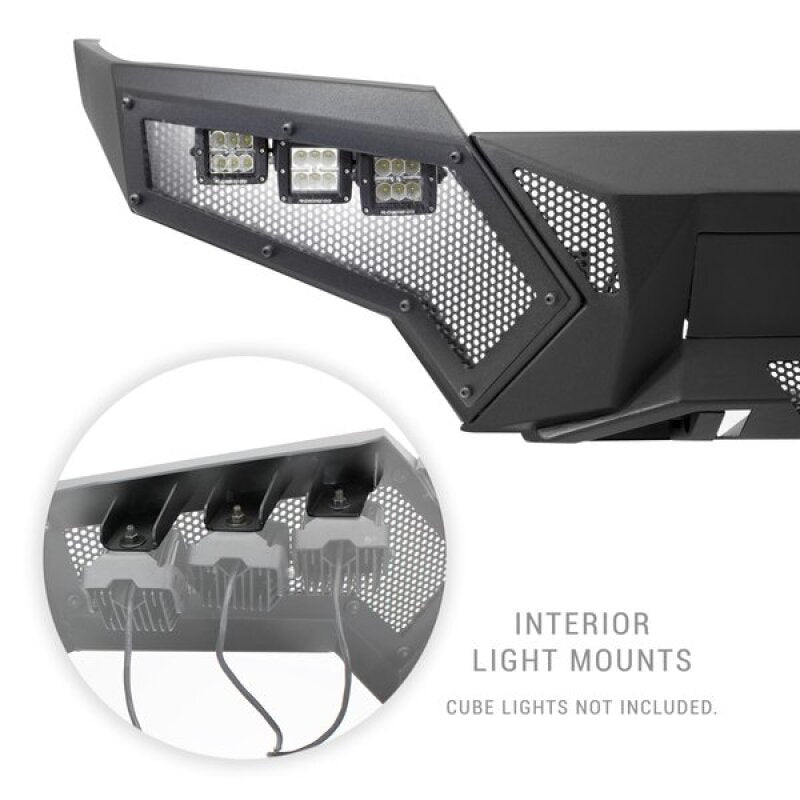 Go Rhino 22-26 Toyota Tundra (4dr) Element Front Bumper w/ Fixed Light Bar Mount - Tex. Blk Bumpers - Steel Go Rhino