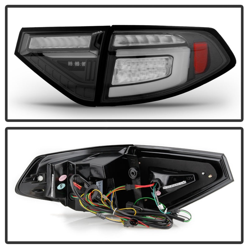 Spyder 08-14 Subara Impreza WRX Hatchback LED Tail Lights Seq Signal Black ALT-YD-SI085D-SEQ-BK Tail Lights SPYDER