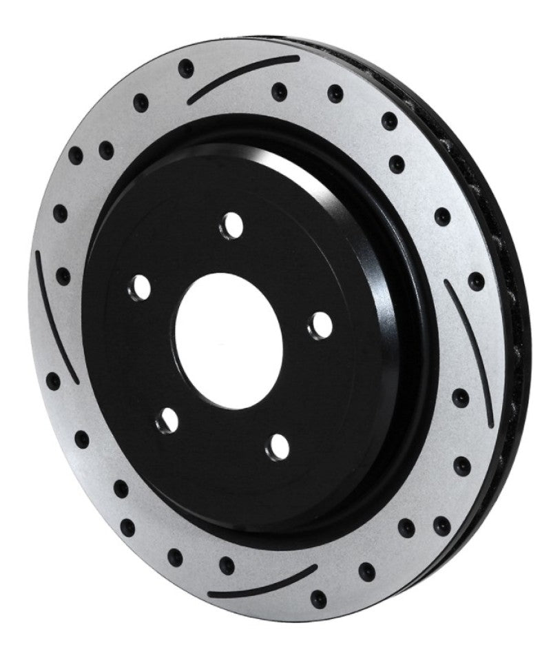 Wilwood Rotor-Rear-SRP-C5/C6 Vette-LH-BLK 12.00 x 1.03 - 5 x 4.75in Brake Rotors - 2 Piece Wilwood