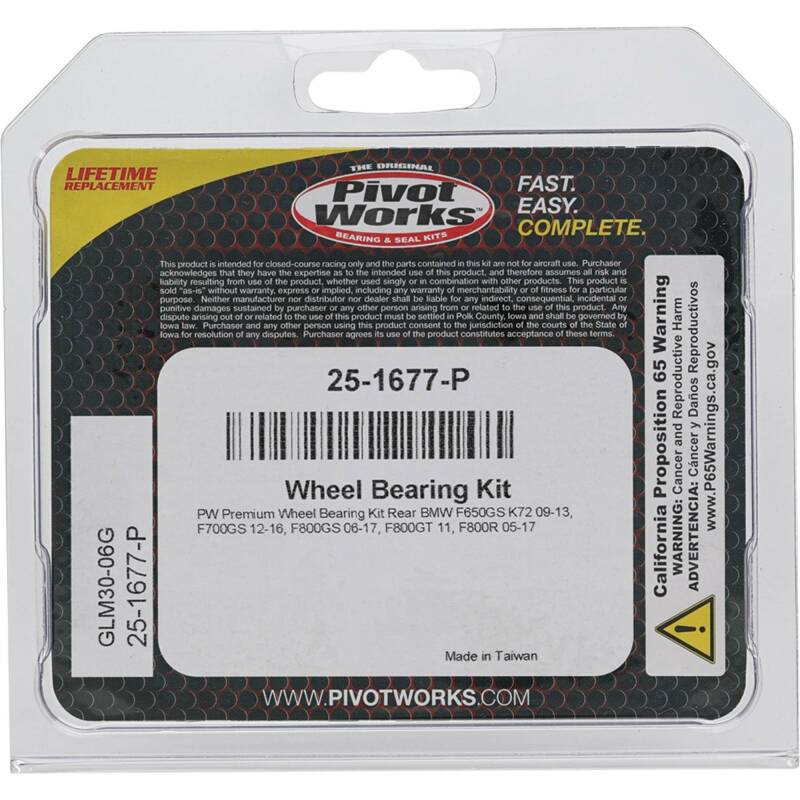 Pivot Works BMW Wheel Bearing Kit Premium Bearings Control Arms Pivot Works