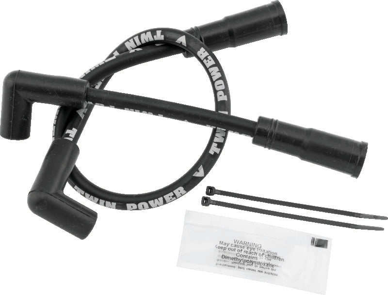 Twin Power 00-17 Softail 99-17 Dyna Black Ignition Wire Set Spark Plug Wire Sets TwinPower