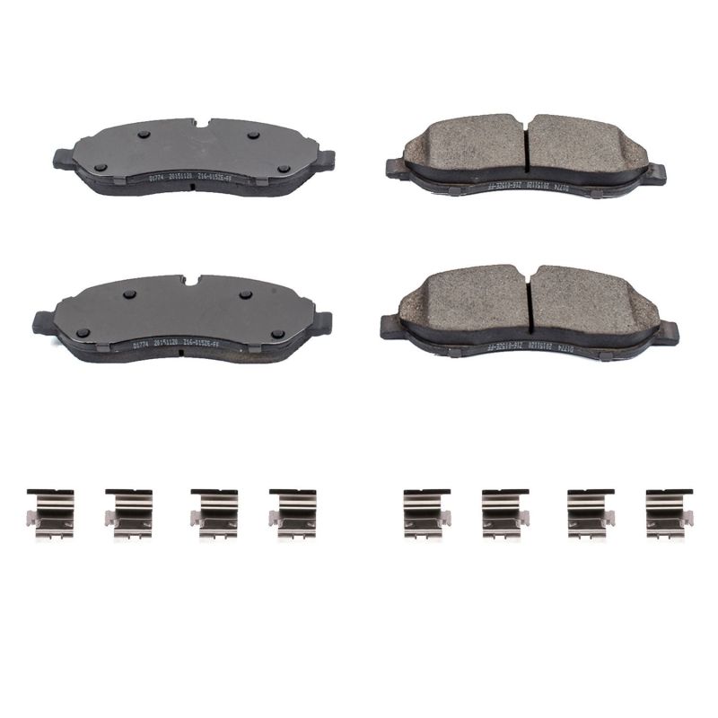 Power Stop 15-19 Ford Transit-150 Front Z17 Evolution Ceramic Brake Pads w/Hardware Brake Pads - OE PowerStop