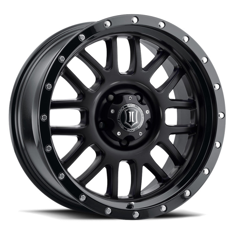 ICON Alpha 20x9 / 6x5.5 / 16mm / 5.625in BS Gloss Black Wheel Wheels - Cast ICON