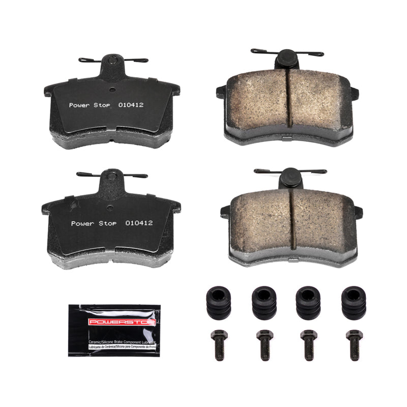 Power Stop 88-92 Audi 80 Rear Z23 Evolution Sport Brake Pads w/Hardware Brake Pads - Performance PowerStop