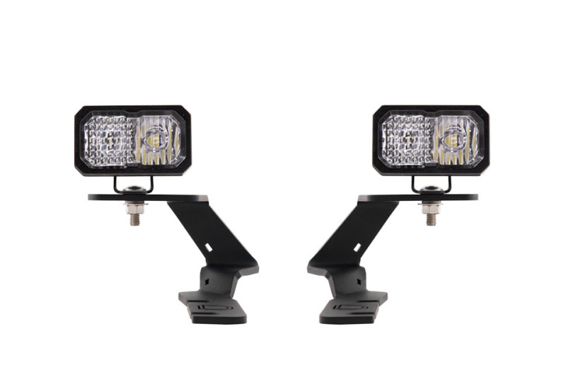 Diode Dynamics 19-21 Ford Ranger Stage Series 2in LED Ditch Light Kit Sport - White Combo Light Accessories and Wiring Diode Dynamics