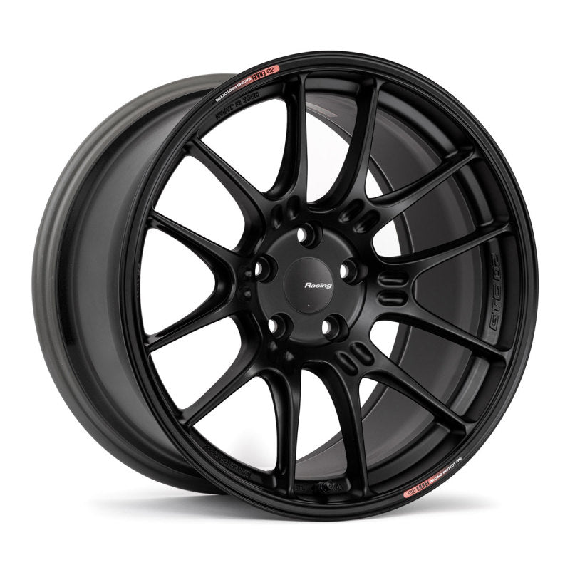 Enkei GTC02 19x10.5 5x120 34mm Offset 72.5mm Bore Matte Black Wheel Wheels - Cast Enkei