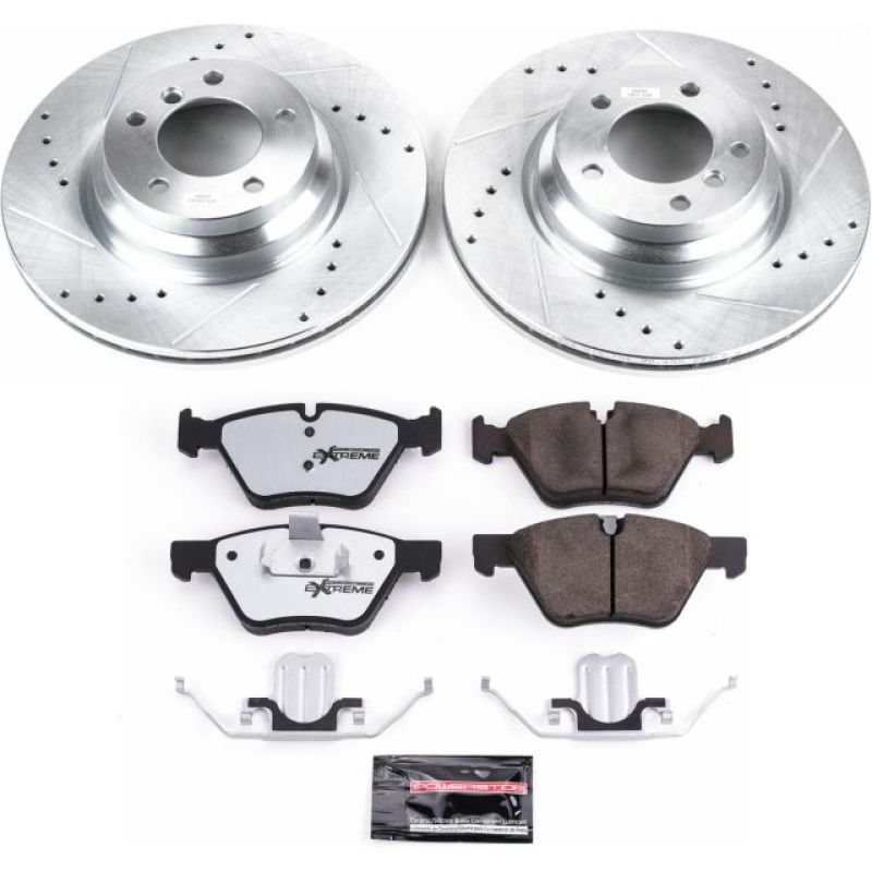 Power Stop 2006 BMW 330i Front Z26 Street Warrior Brake Kit Brake Kits - Performance D&S PowerStop