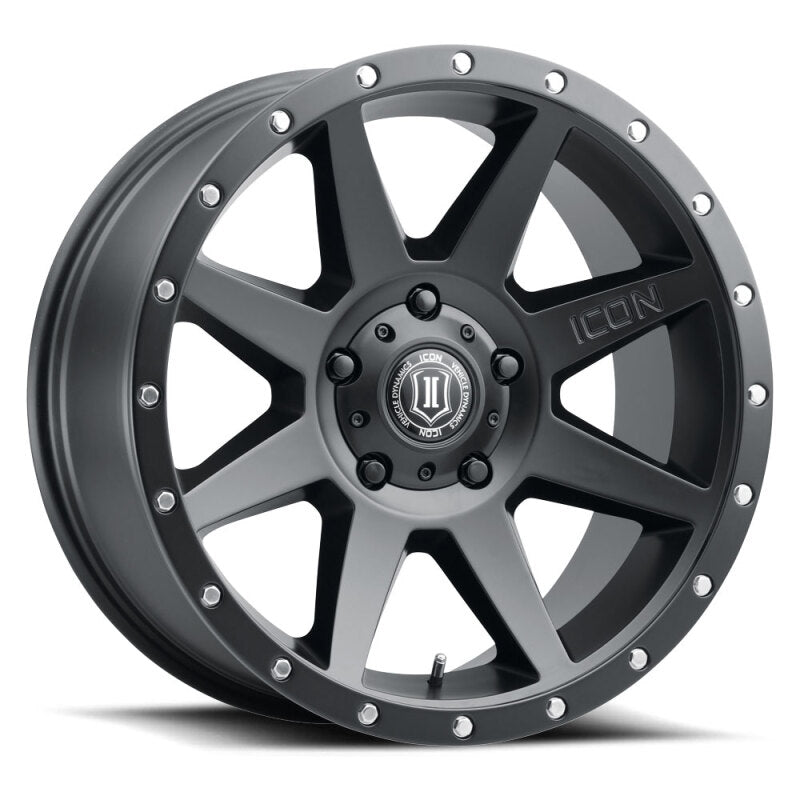 ICON Rebound 20x9 / 6x5.5 / 16mm / 5.625in BS Satin Black Wheel Wheels - Cast ICON