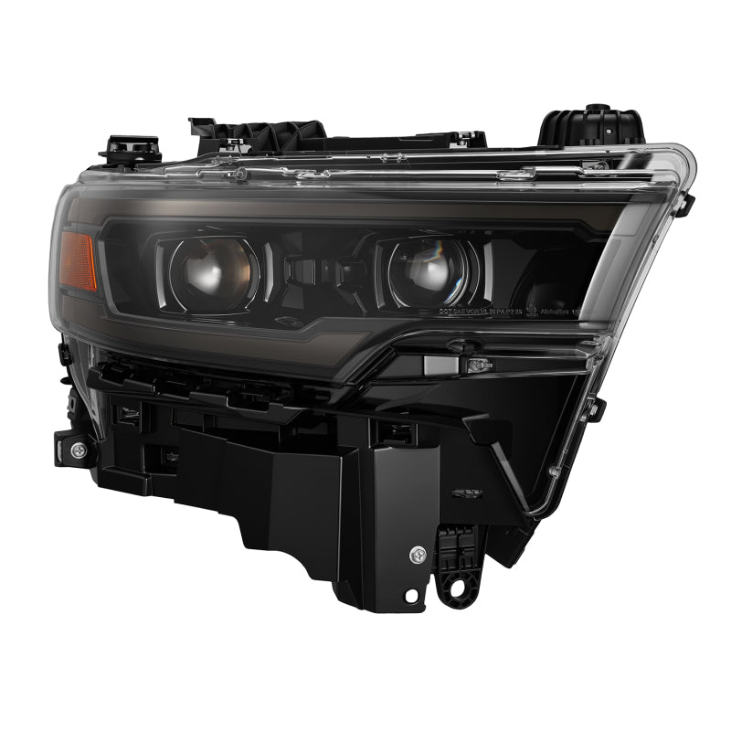 AlphaRex 25-26 Dodge Ram 1500 Luxx LED Proj Headlights -Alpha Black w/Activ Lit/Seq Signal/Switchbk Headlights AlphaRex
