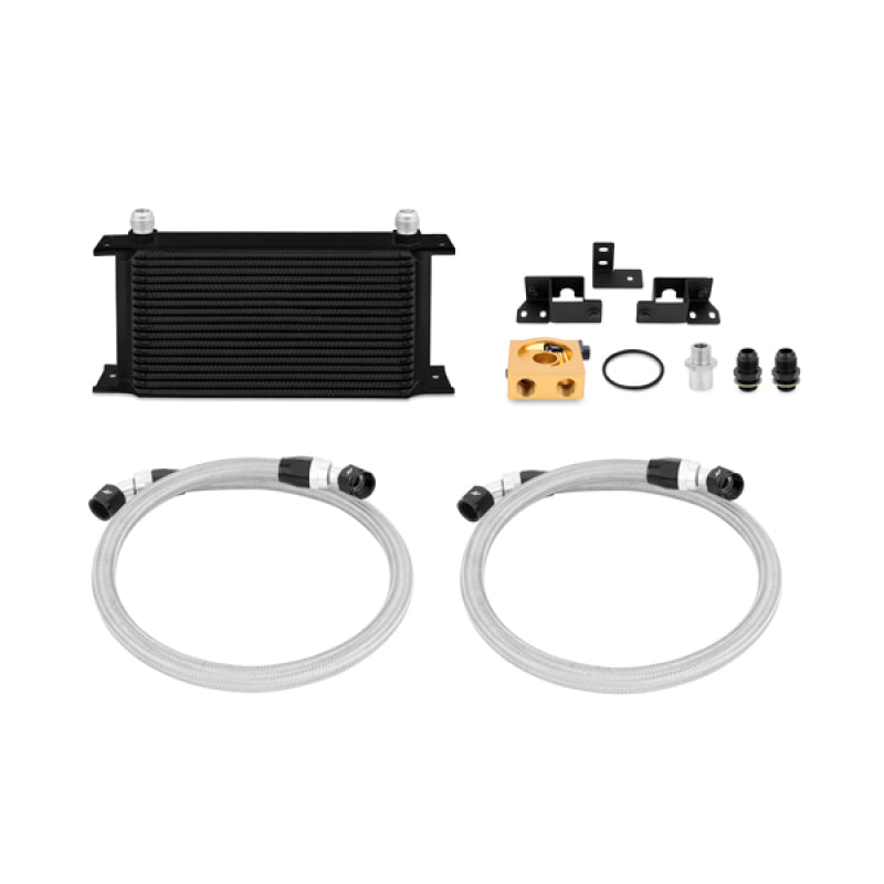 Mishimoto 2007-2011 Jeep Wrangler JK Oil Cooler Kit Thermostatic Black Oil Coolers Mishimoto