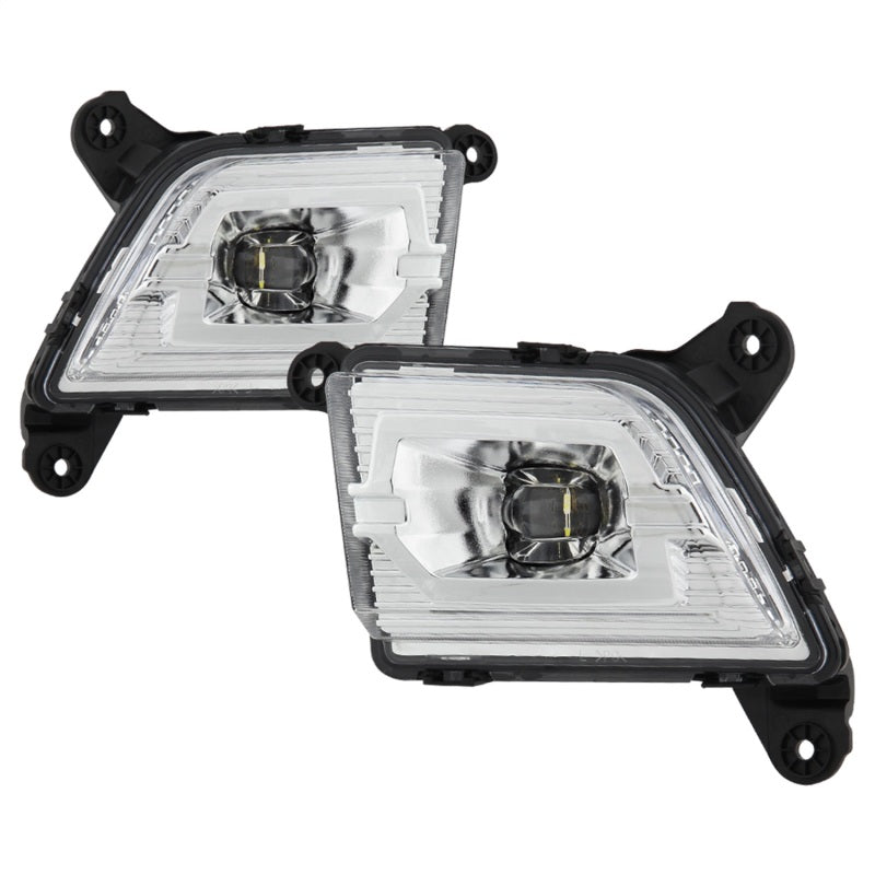 Spyder 19-20 Chevy Silverado 1500 OEM Style Full LED Fog Light w/Switch - Clear (Wont Fit RPO U12) Fog Lights SPYDER