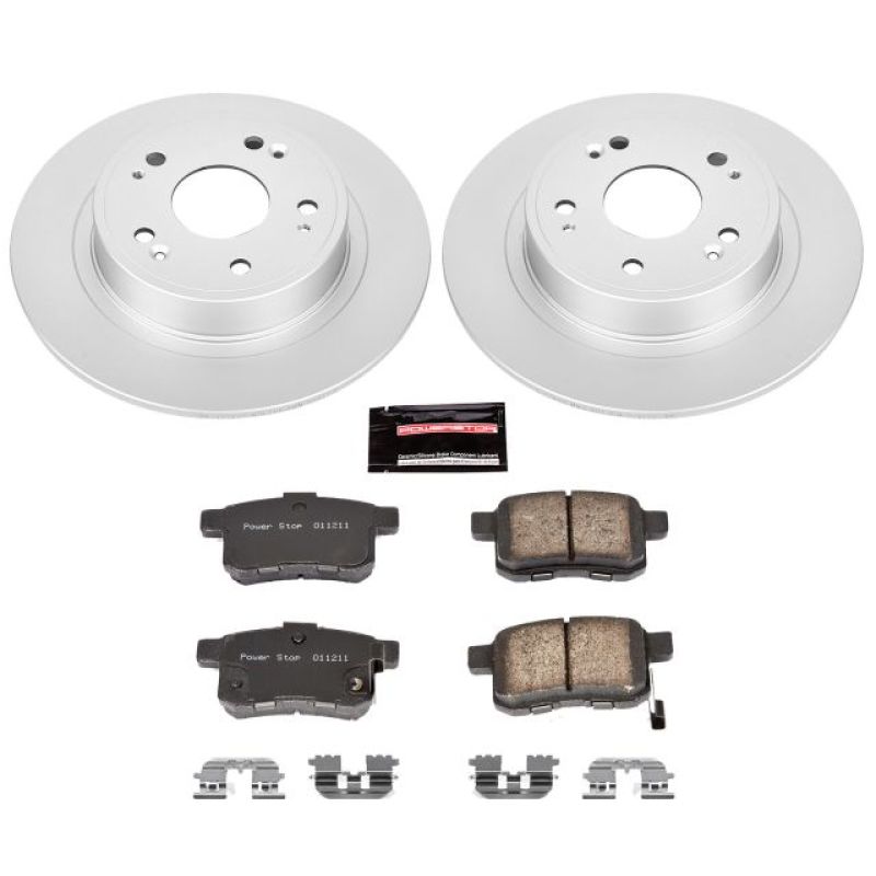 Power Stop 09-10 Acura TSX Rear Z17 Evolution Geomet Coated Brake Kit Brake Kits - Performance Blank PowerStop