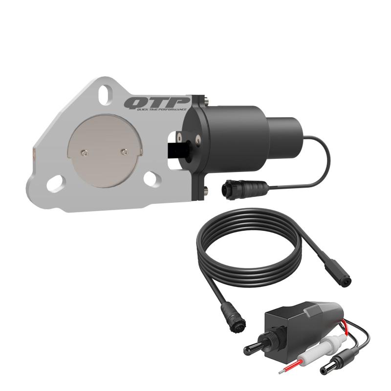 QTP 2.25in Bolt-On QTEC Electric Cutout Valve - Single Exhaust Cutouts QTP